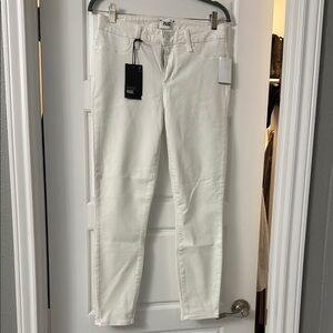 PAIGE Women's Cream Skinny Jeans